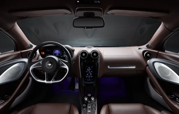 McLaren, суперкар, салон, 2019, McLaren GT