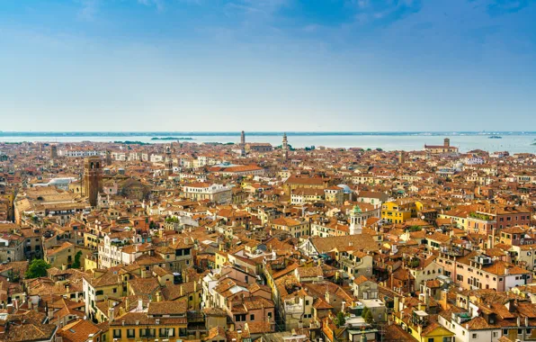 Небо, здание, панорама, Venice