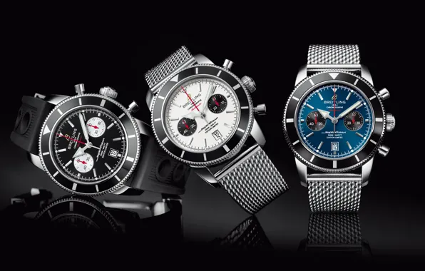 Картинка Часы, Watch, Breitling, superocean heritage chronographe 44