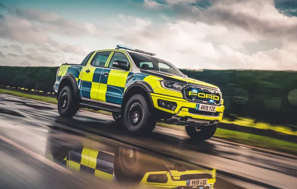 Ford, Форд, Автомобиль, Ford Ranger Raptor, Performance pick-up, South Wales Police, Полиция Южного Уэльса, Служебный …