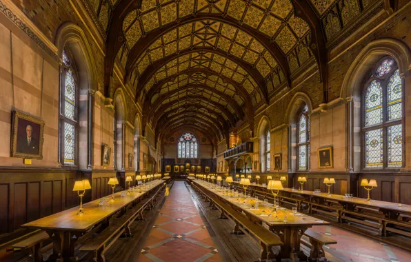 Oxford, Dining Hall, Keble College, Diliff