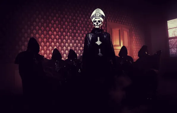 Music, light, Ghost, band, room, nameless ghouls, papa Emeritus II, Swedish