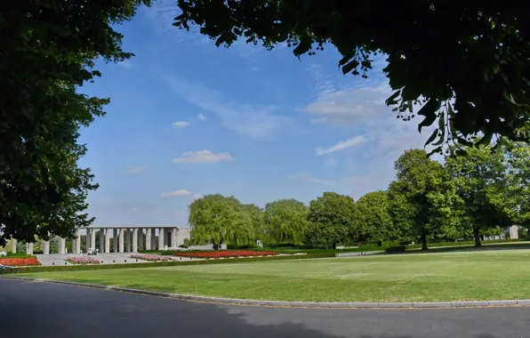 Europa, Belgien, Ww2, Amerikanischer Friedhof, Welkenraedt, Henri-Kapelle