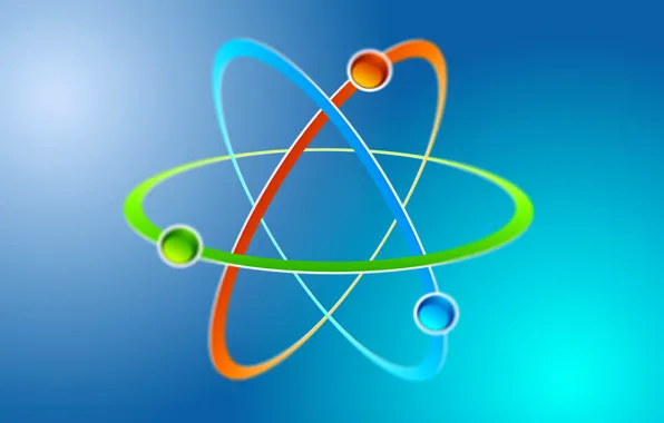 Картинка узор, цвет, орбита, атом