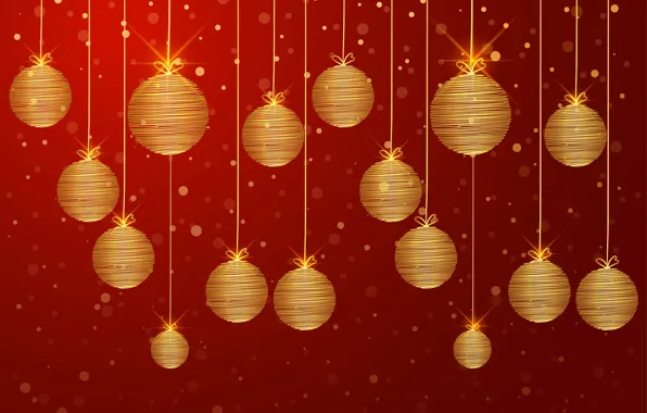 Картинка украшения, фон, золото, Рождество, Новый год, golden, christmas, new year