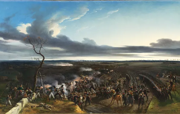 Картинка масло, картина, холст, «Битва за Montmirail», Жан-Орас Верне