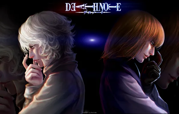 Аниме, арт, парни, Тетрадь смерти, DEATH NOTE