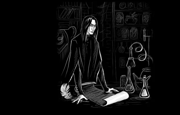 Арт, Гарри Потер, Северус Снейп, зельевар