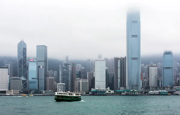 Картинка город, Hong Kong, Hong Kong Island