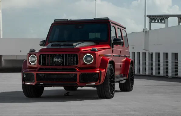 Mercedes, Red, Brabus, Front, AMG, G Class