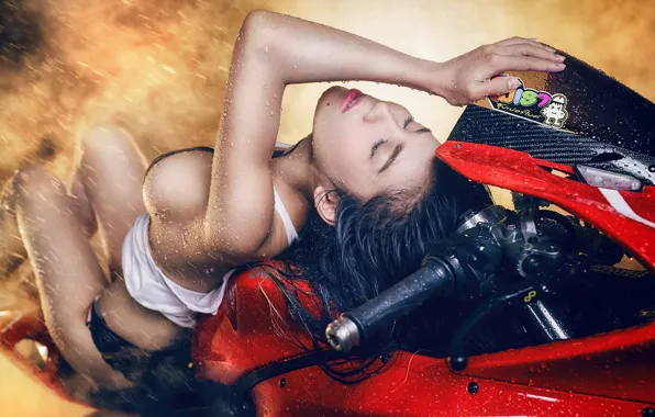 Honda, wet, tits, big tits, Tits, Wet, Big Tits, non nude