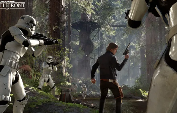 Игры, Electronic Arts, Штурмовики, DICE, Han Solo, Хан Соло, Stormtroopers, star wars battlefront
