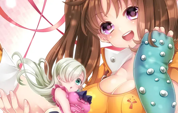 Девушки, аниме, арт, Nanatsu no Taizai, Семь смертных грехов