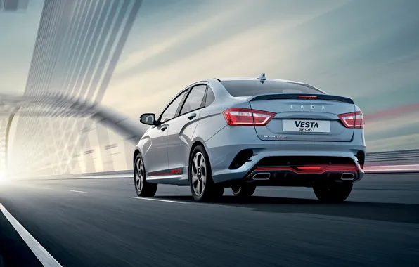 Седан, вид сзади, Lada, Лада, 2018, Sport, Vesta, Веста