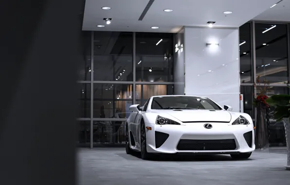 Lexus, Glass, Lights, White, LF-A