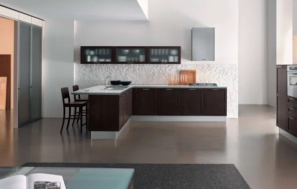 Картинка дизайн, стиль, интерьер, кухня, Tiffany modern kitchen