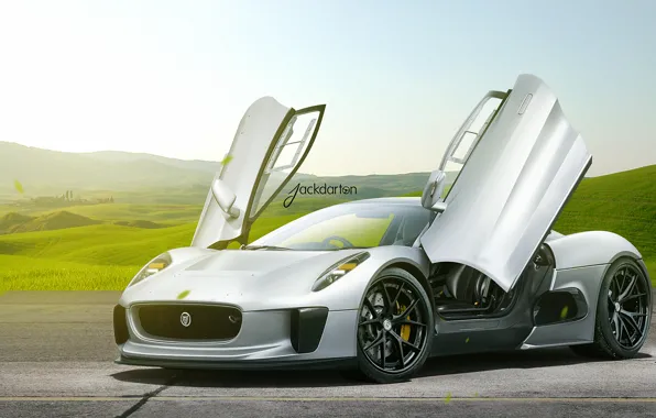 Картинка Jaguar, Авто, Ягуар, Суперкар, Jackdarton, C-X75