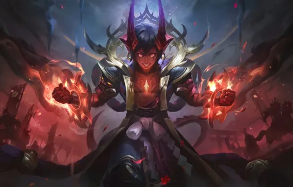 Art, Skin, MOBA, Mobile Legends, Mobile Legends Bang Bang, MLBB, Naraka Flame, Dyrroth