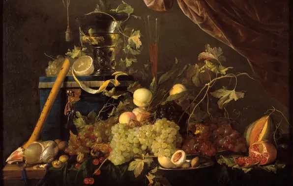 Картинка арт, фрукты, натюрморт, живопись, Золотой век