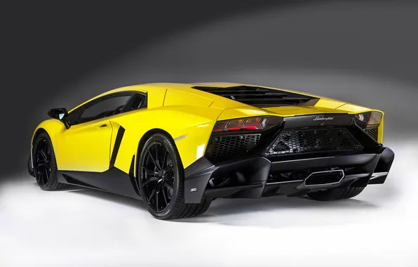 Картинка Lamborghini, задок, LP700-4, Aventador, авентадор, мощный, 50 Anniversario Edition