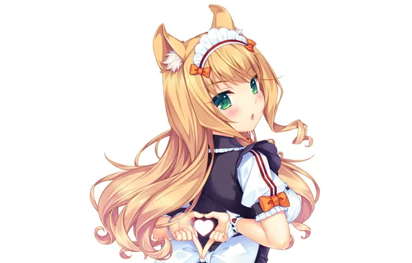 Kawaii, girl, neko, anime, cat, pretty, asian, cute