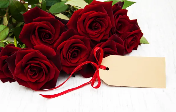 Розы, букет, red, flowers, roses
