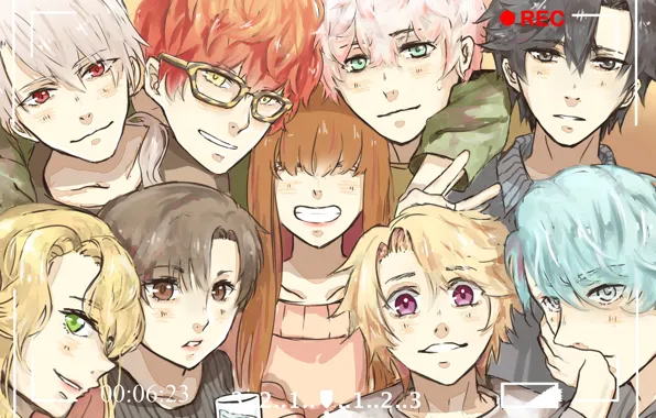Unknown, Protagonist, Zen, Rika, Mystic Messenger, Jumin Han, Jaehee Kang, Yoosung