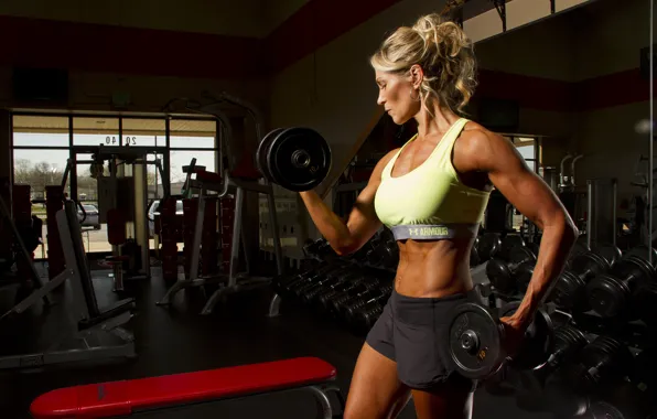 Картинка blonde, fitness, gym