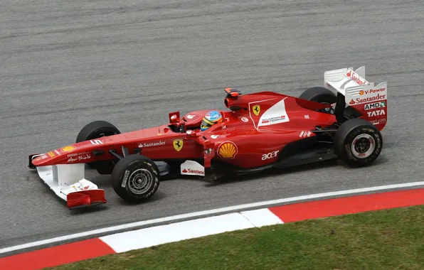 Формула 1, Ferrari, феррари, formula 1, 2011, Fernando Alonso, Фернандо Алонсо