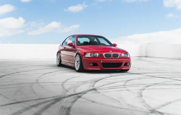 BMW, Red, E46, M3