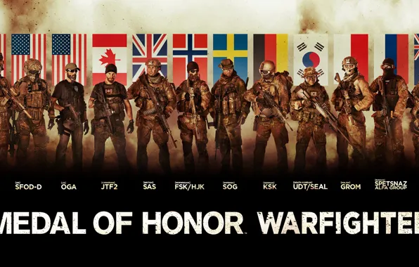 Солдаты, флаги, MEDAL OF HONOR WARFIGHTER