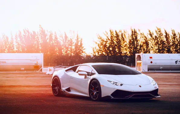 Lamborghini, light, white, Huracan