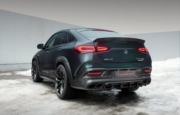 Mercedes-Benz, Mercedes, Green, Topcar, Rear, GLE, GLE Coupe