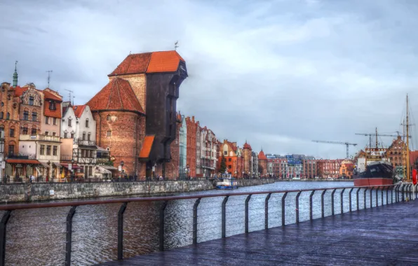 City, street, building, gdansk