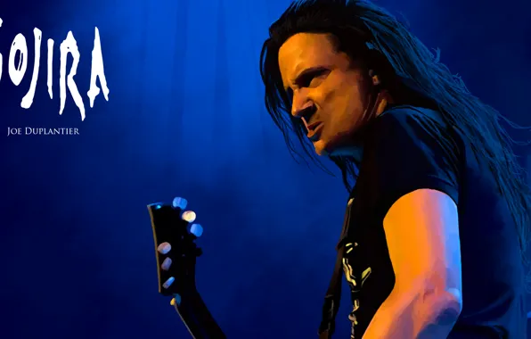 Music, metal, logo, painting, groove, joe duplantier, gojira