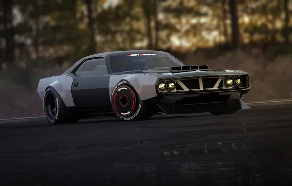 Картинка Тюнинг, Cars, Plymouth, Muscle Car, American Car, Classic Car, Tuning Car, Plymouth Hemi Cuda