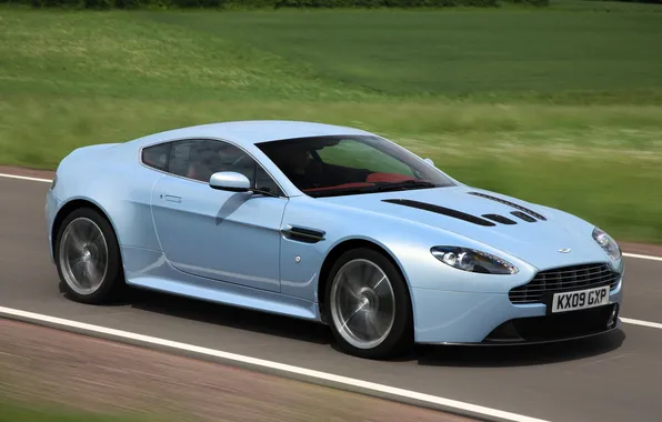 Картинка дорога, авто, Aston Martin, Vantage, V12