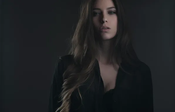 Девушка, модель, портрет, брюнетка