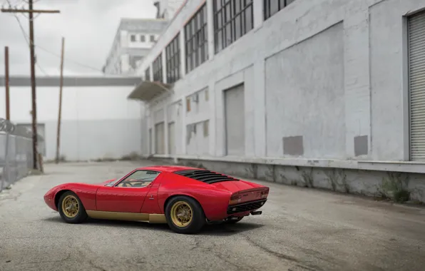 Картинка Lamborghini, 1971, Miura, Lamborghini Miura P400 SV, iconic