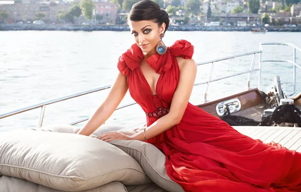 Девушка, актриса, красавица, girl, sexy, Aishwarya Rai, eyes, smile