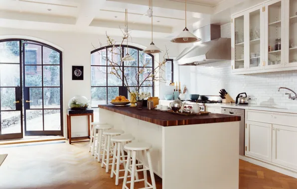 Картинка комната, интерьер, кухня, New York, East Village Townhouse