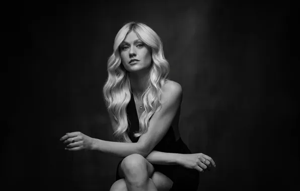 Взгляд, макияж, фигура, hair, look, черно белая, actress, Katherine McNamara