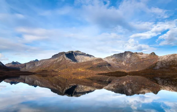 Горы, озеро, отражение, спокойствие, mountain, lake, serenity, reflection