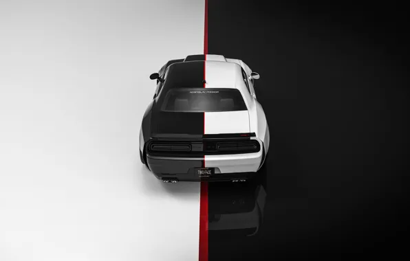 Авто, Машина, Dodge, Challenger, Art, Dodge Challenger, Hellcat, Рендеринг