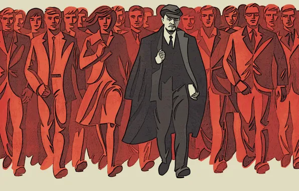 Картинка будущее, рабочие, СССР, Ленин, Россия, коммунизм, народ, инженеры