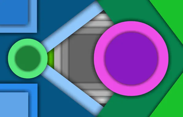 Цвета, тени, фигуры, слои