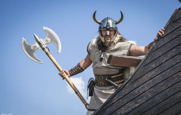 Картинка warrior, Viking, helmet