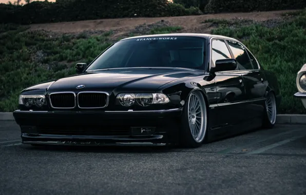 BMW, stance, 7 series, E38