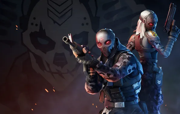 Оружие, солдаты, маски, экипировка, Fortnite