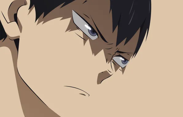 Взгляд, лицо, парень, Волейбол, Haikyuu